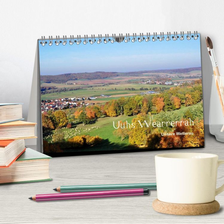 Produktbild: Die Wetterau mit Mundart-Statements (Tischkalender 2026 DIN A5 quer), CALVENDO Monatskalender