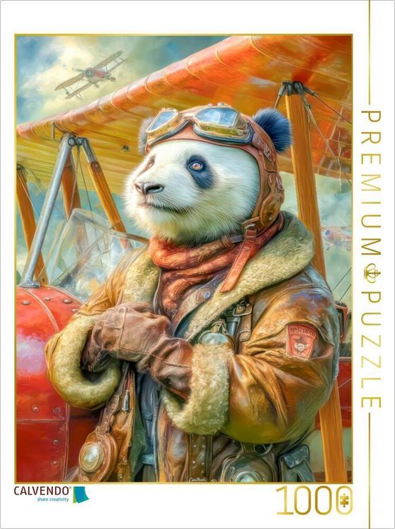 Produktbild: CALVENDO Puzzle Panda | 1000 Teile Lege-Gr&ouml;&szlig;e 64x48cm Foto-Puzzle f&uuml;r gl&uuml;ckliche Stunden
