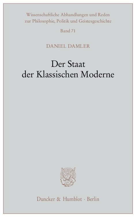 Produktbild: Der Staat der Klassischen Moderne.