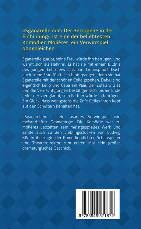 Produktbild: Sganarelle oder Der Betrogene in der Einbildung. Moli&egrave;re: Eine Kom&ouml;die (illustrierte Ausgabe)
