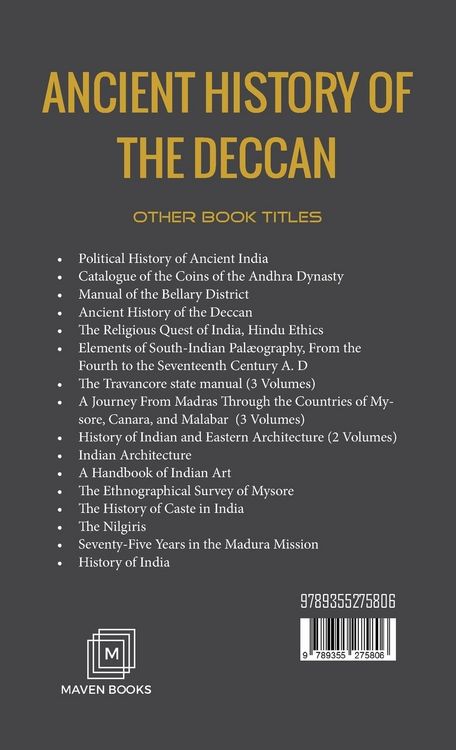 Produktbild: Ancient History Of The Deccan