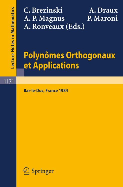 Produktbild: Polynomes Orthogonaux et Applications