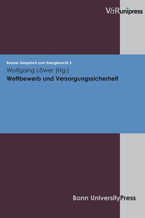 Produktbild: Wettbewerb und Versorgungssicherheit
