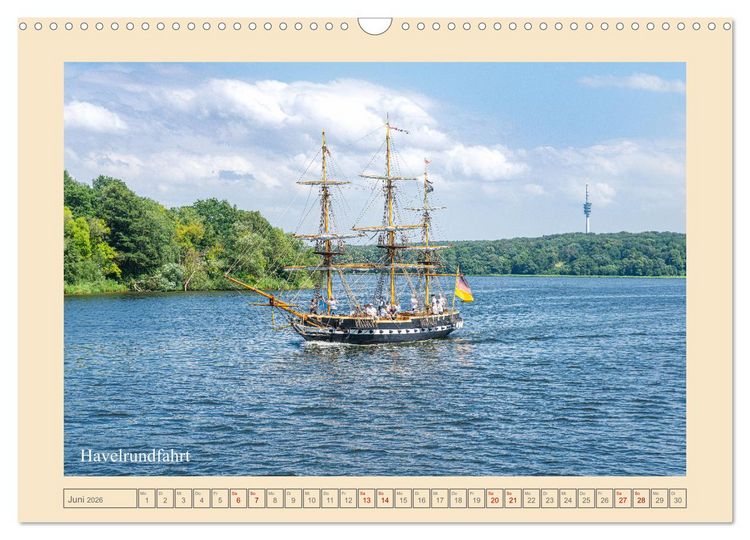 Produktbild: Potsdam - Schl&ouml;sser, Parks und der Alte Fritz (Wandkalender 2026 DIN A3 quer), CALVENDO Monatskalender