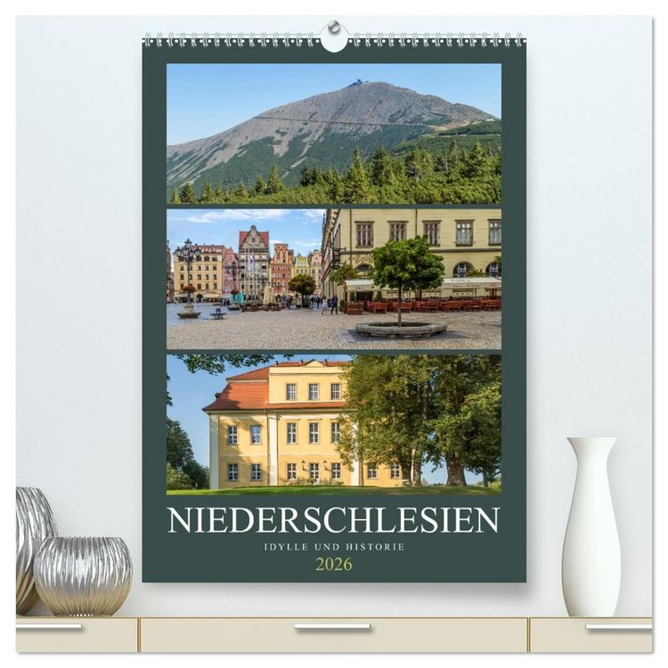 Produktbild: NIEDERSCHLESIEN Idylle und Historie (hochwertiger Premium Wandkalender 2026 DIN A2 hoch), Kunstdruck in Hochglanz