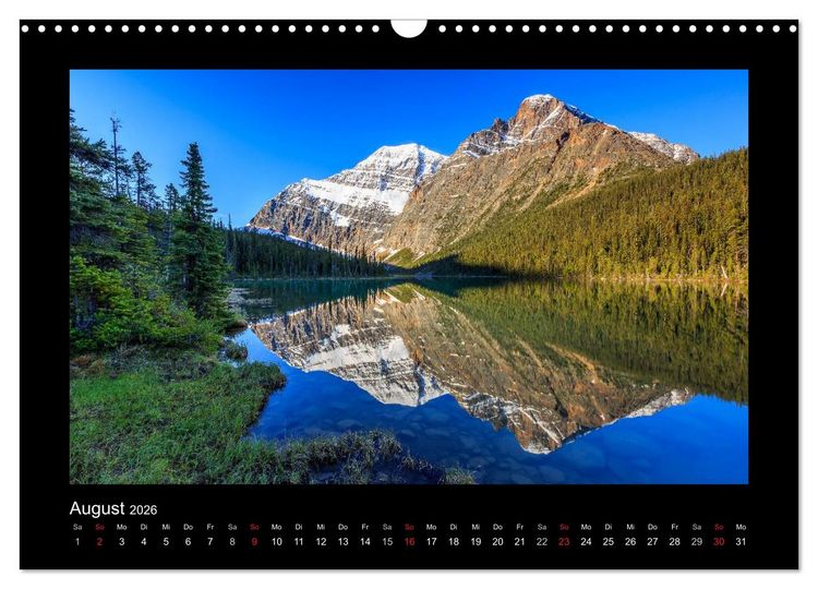 Produktbild: KANADA - Rocky Mountains (Wandkalender 2026 DIN A3 quer), CALVENDO Monatskalender