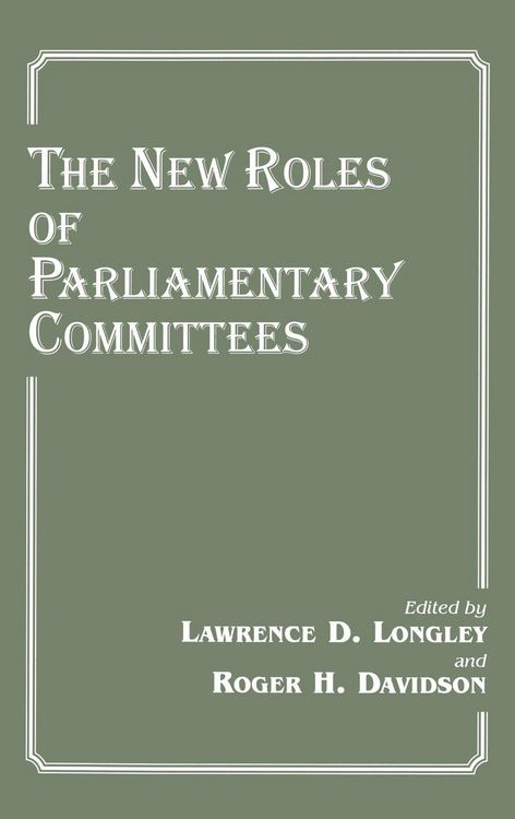 Produktbild: The New Roles of Parliamentary Committees