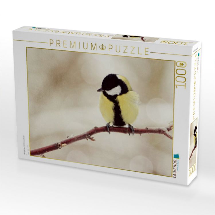 Produktbild: CALVENDO Puzzle Neugieriges Kohlmeisenbaby | 1000 Teile Lege-Gr&ouml;&szlig;e 64x48cm Foto-Puzzle f&uuml;r gl&uuml;ckliche Stunden