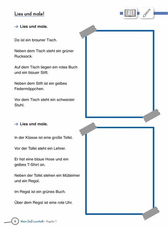 Produktbild: Mein DaZ-Lernheft &ndash; Mit Wimmelbildern Wortschatz und Grammatik &uuml;ben