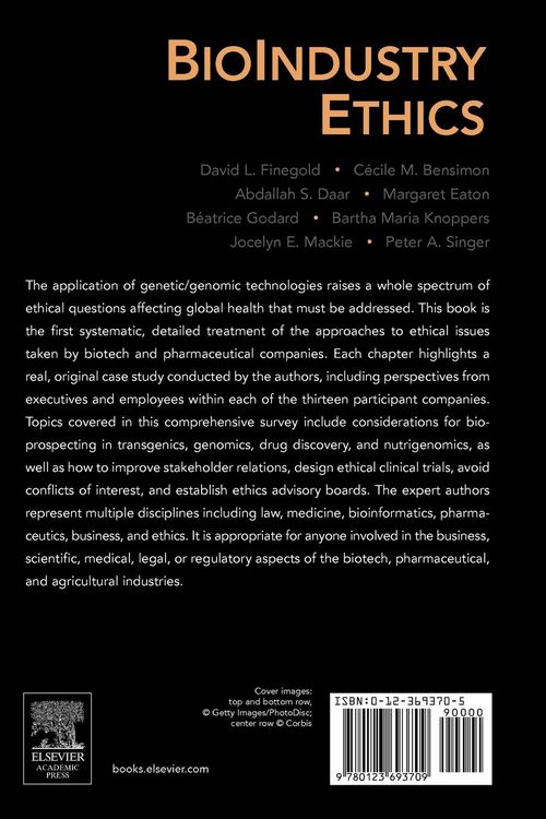 Produktbild: Bioindustry Ethics