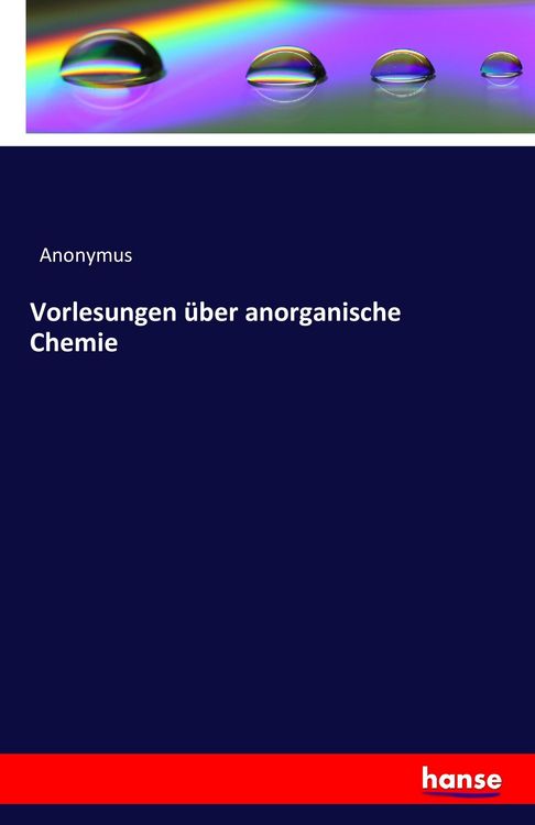 Produktbild: Vorlesungen &uuml;ber anorganische Chemie