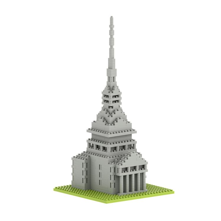 Produktbild: BRIXIES 200098 - Mole Antonelliana, 3D Konstruktionsbausatz aus Ministeinen, 433 Teile