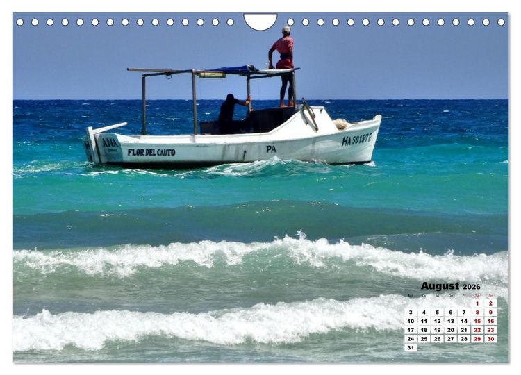 Produktbild: Tr&auml;ume in T&uuml;rkis - Bilder aus Kuba (Wandkalender 2026 DIN A4 quer), CALVENDO Monatskalender