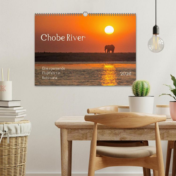 Produktbild: Chobe River - Eine spannende Flussfahrt in Botswana (Wandkalender 2026 DIN A3 quer), CALVENDO Monatskalender