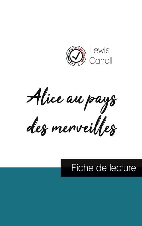 Produktbild: Alice au pays des merveilles de Lewis Carroll (fiche de lecture et analyse compl&egrave;te de l'oeuvre)