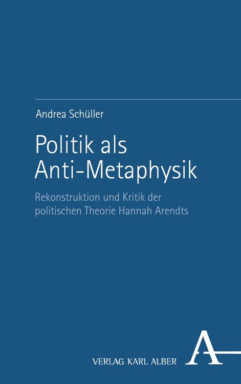 Produktbild: Politik als Anti-Metaphysik