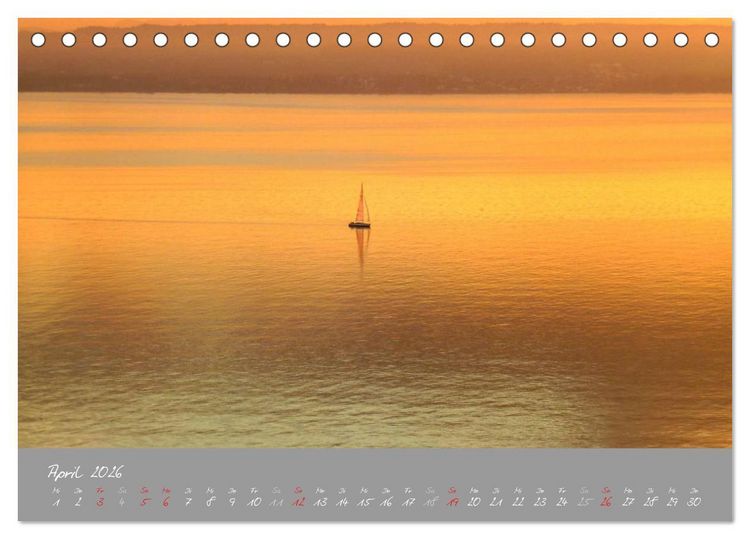 Produktbild: Farbrausch Bodensee (Tischkalender 2026 DIN A5 quer), CALVENDO Monatskalender