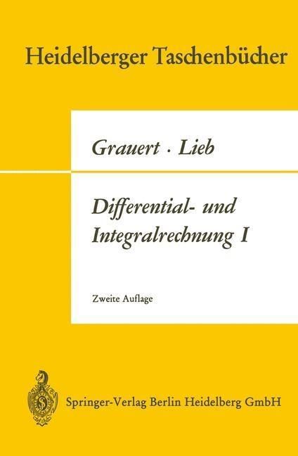 Produktbild: Differential- und Integralrechnung I