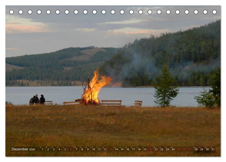 Produktbild: Mongolei - weites Land (Tischkalender 2026 DIN A5 quer), CALVENDO Monatskalender