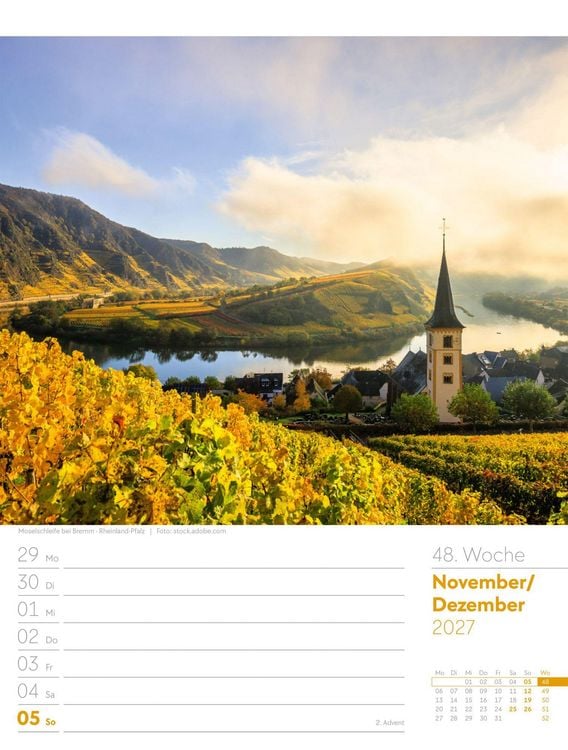 Produktbild: Malerisches Deutschland Wochenplaner Kalender 2027