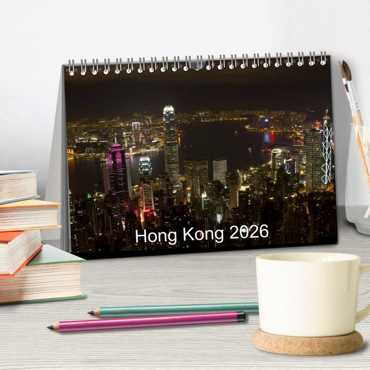 Produktbild: Hong Kong 2026 (Tischkalender 2026 DIN A5 quer), CALVENDO Monatskalender