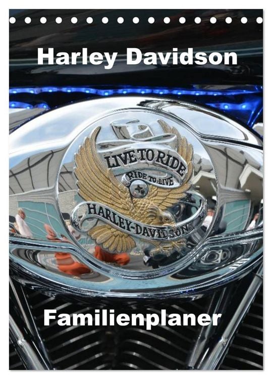 Produktbild: Harley Davidson Familienplaner (Tischkalender 2026 DIN A5 hoch), CALVENDO Monatskalender