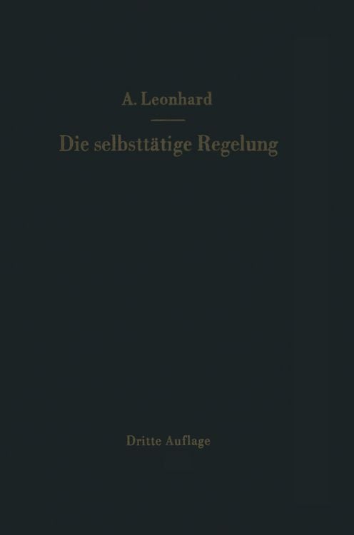 Produktbild: Die selbstt&auml;tige Regelung