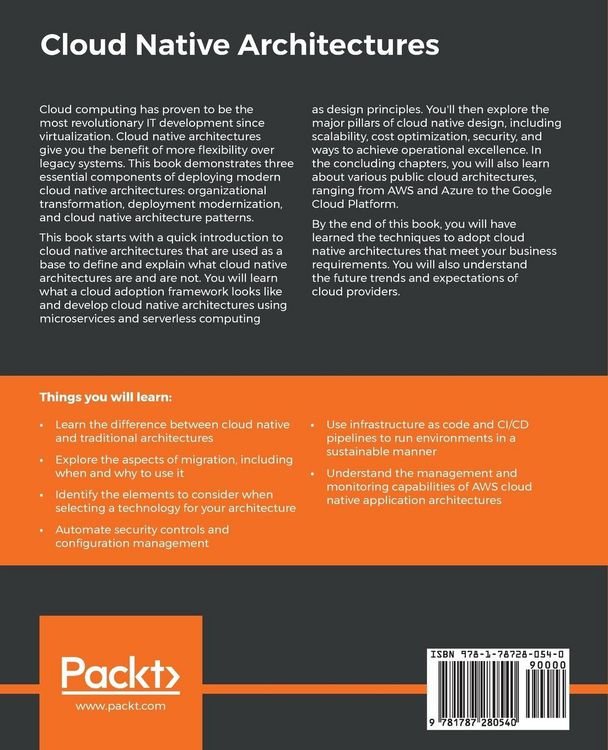 Produktbild: Cloud Native Architectures