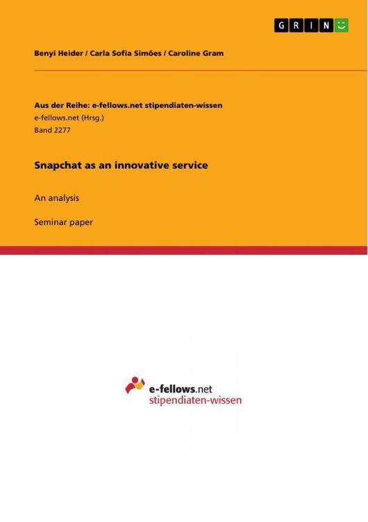 Produktbild: Snapchat as an innovative service