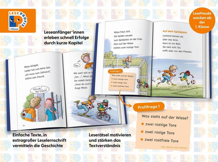 Produktbild: Leseprofis &ndash; Voll im Fu&szlig;ballfieber!, 1. Klasse (Doppelband)