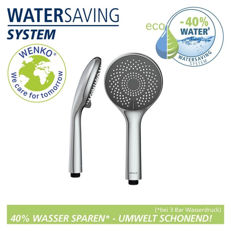 Produktbild: Brauseset Watersaving Chrom, L&auml;nge Stange: 70 cm