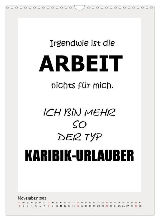 Produktbild: Spr&uuml;chekalender. Witziges f&uuml;rs B&uuml;ro (Wandkalender 2026 DIN A3 hoch), CALVENDO Monatskalender