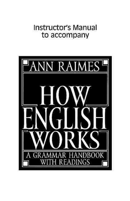 Produktbild: How English Works Instructor's Manual