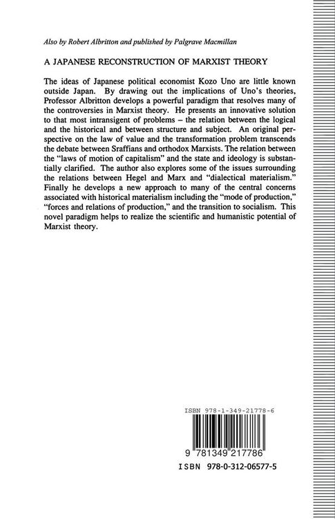 Produktbild: A Japanese Approach to Stages of Capitalist Development