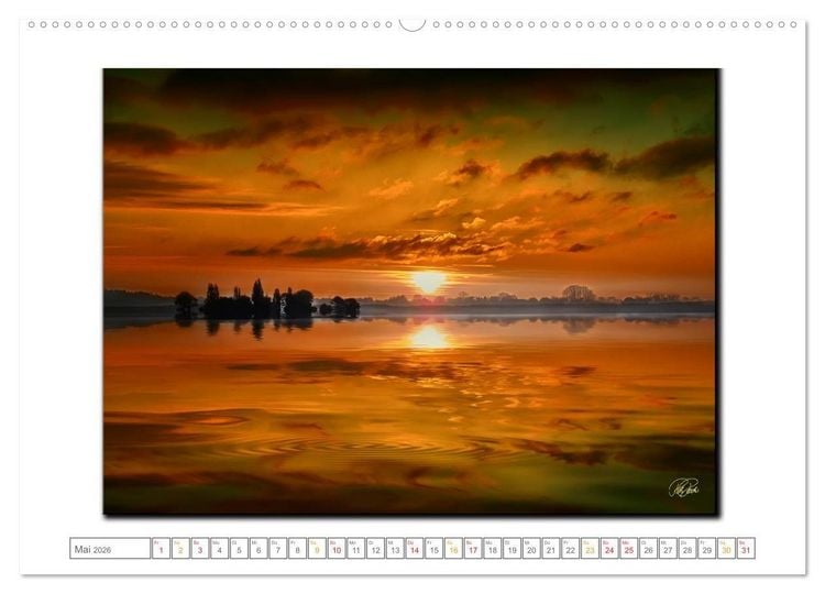 Produktbild: Zwischenzeiten - Zeiten zwischen Tag und Nacht (Wandkalender 2026 DIN A2 quer), CALVENDO Monatskalender