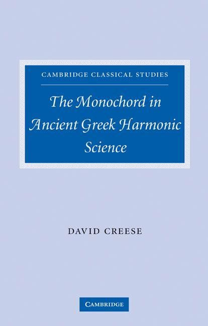 Produktbild: The Monochord in Ancient Greek Harmonic Science