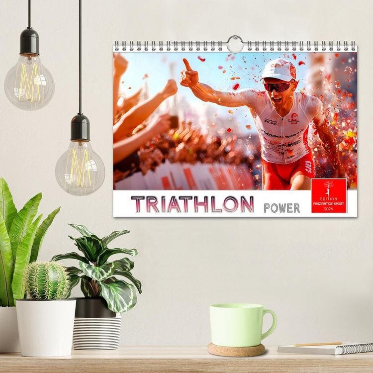Produktbild: Triathlon Power (Wandkalender 2026 DIN A4 quer), CALVENDO Monatskalender
