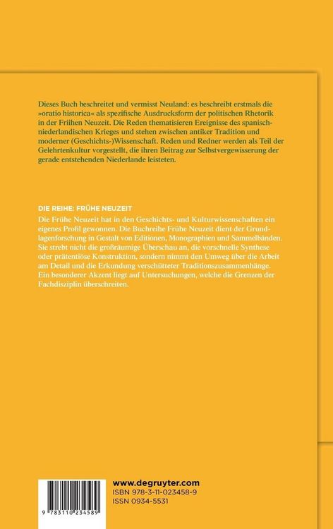 Produktbild: Oratio historica - Reden &uuml;ber Geschichte