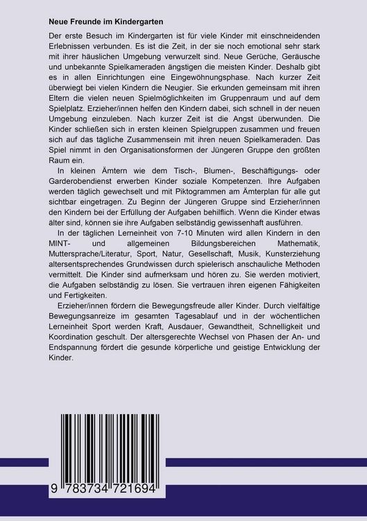 Produktbild: Vorschularbeit mit Kindern im Alter zwischen 3 und 4 Jahren