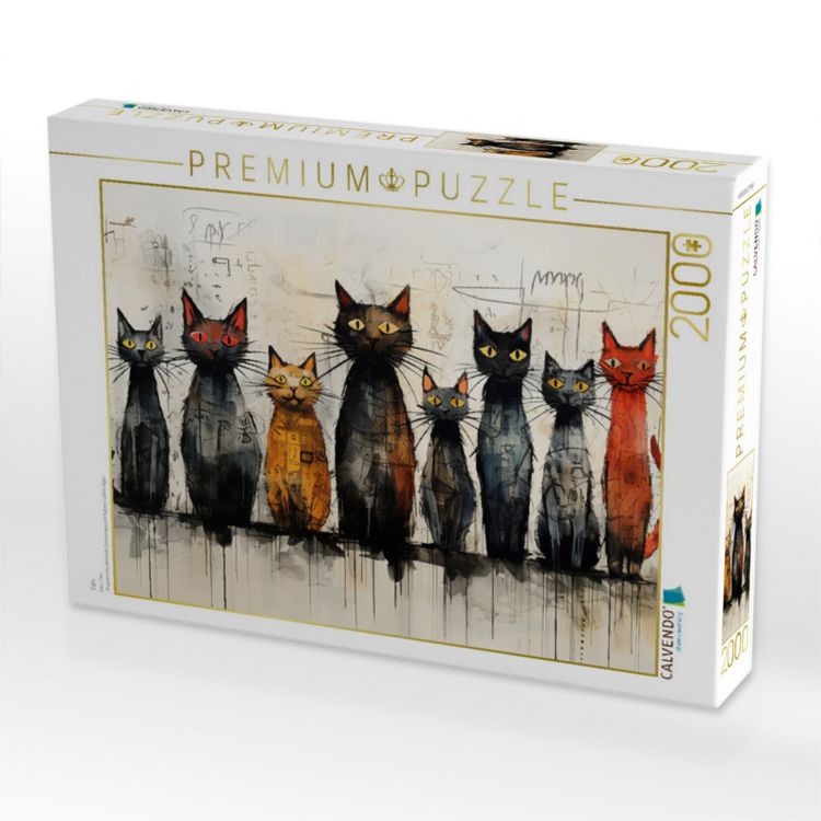 Produktbild: CALVENDO Puzzle Cats | 2000 Teile Lege-Gr&ouml;&szlig;e 90x67cm Foto-Puzzle f&uuml;r gl&uuml;ckliche Stunden
