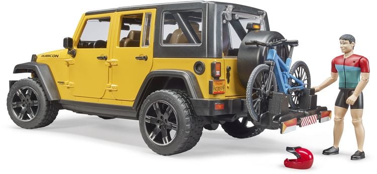 Bruder Jeep Wrangler Rubicon Unlimited mit Mountainbike und Radfahrer kaufen Spielwaren Thalia