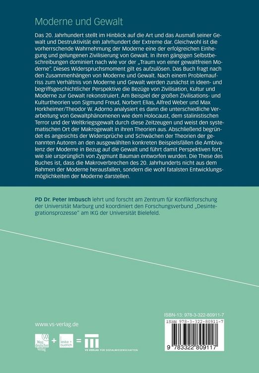 Produktbild: Moderne und Gewalt