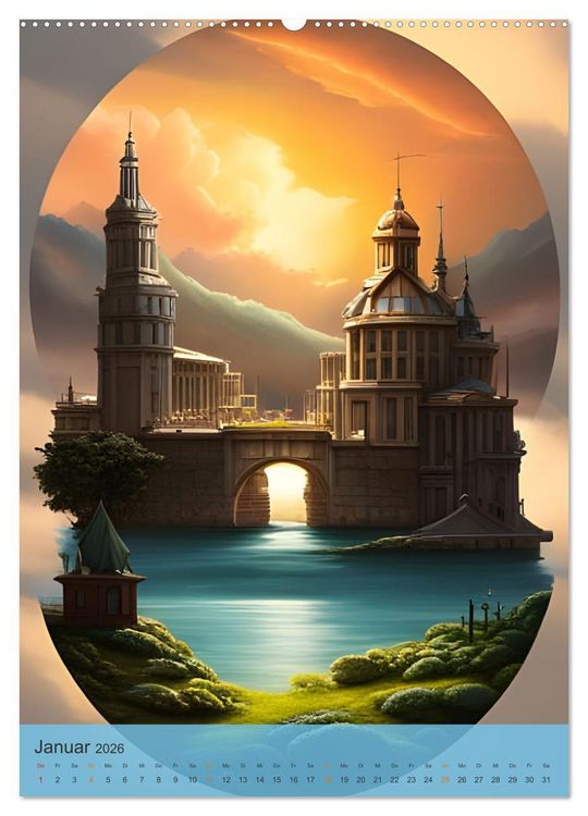 Produktbild: Fantastische Einblicke (hochwertiger Premium Wandkalender 2026 DIN A2 hoch), Kunstdruck in Hochglanz
