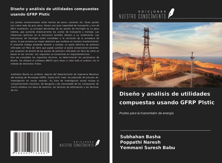 Produktbild: Dise&ntilde;o y an&aacute;lisis de utilidades compuestas usando GFRP Plstic