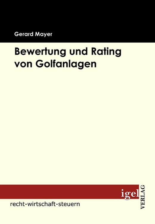 Produktbild: Bewertung und Rating von Golfanlagen
