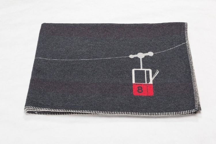 Produktbild: Fussenegger Designer-Flanelldecke - "Gondel" anthrazit 140/200 cm