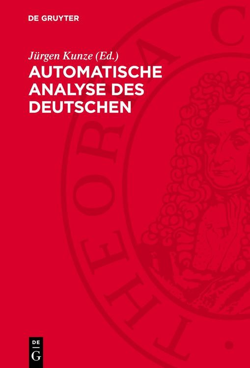 Produktbild: Automatische Analyse des Deutschen