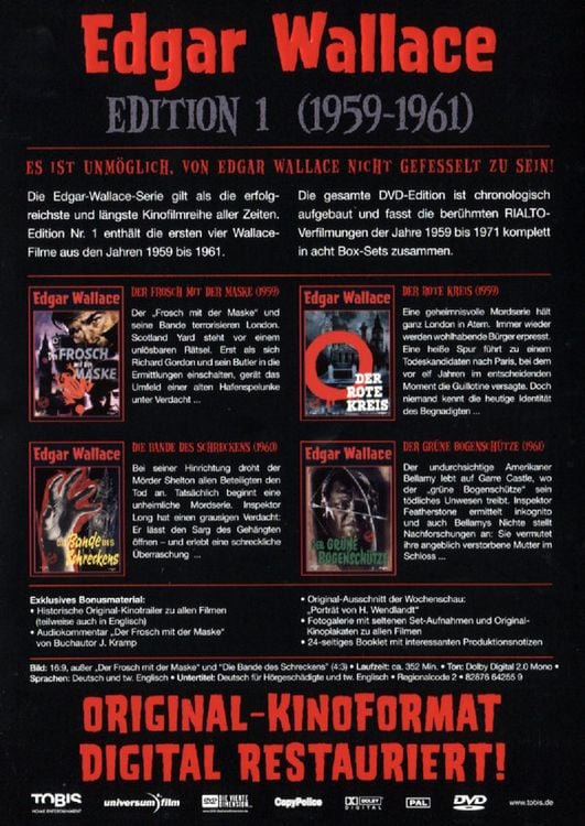 Edgar Wallace Edition 1 [4 DVDs]