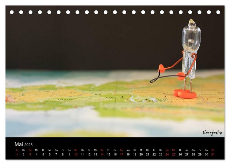 Produktbild: Bernie Blitz - Eine Birne sucht Erleuchtung (Tischkalender 2026 DIN A5 quer), CALVENDO Monatskalender