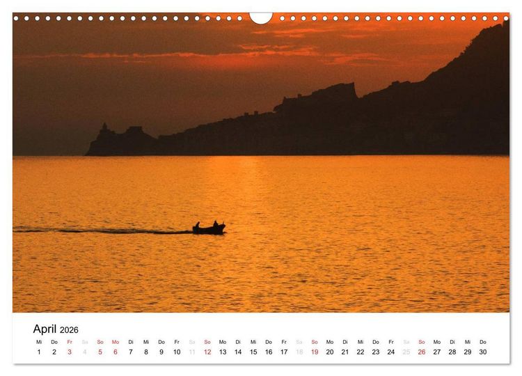 Produktbild: Blick auf die Ligurische K&uuml;ste (Wandkalender 2026 DIN A3 quer), CALVENDO Monatskalender